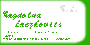 magdolna laczkovits business card